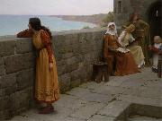 Edmund Blair Leighton The Hostage oil